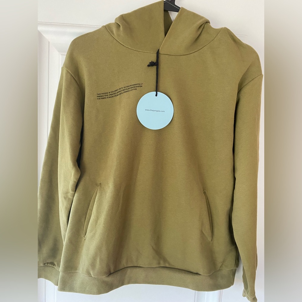 Pangaia Olive Green Kids Hoodie